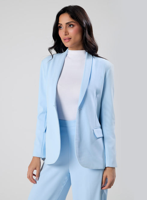 Blazer & Pant Set - Sky Blue